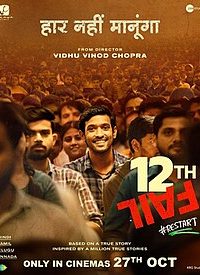 12th Fail (2023) Hindi Full Movie Disney+ Hotstar WEB-DL Full Movie 480p 720p 1080p